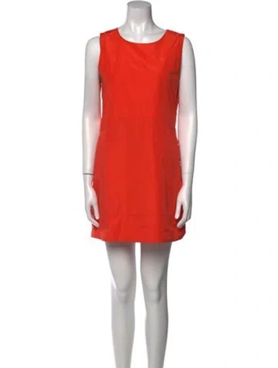 Pre-owned Marc By Marc Jacobs Scoop Neck Mini Dress In Orange