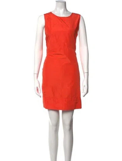 Pre-owned Marc By Marc Jacobs Scoop Neck Mini Dress In Orange
