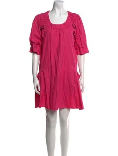 Pre-owned Marc By Marc Jacobs Scoop Neck Mini Dress In Pink