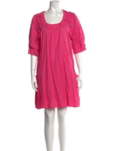 Pre-owned Marc By Marc Jacobs Scoop Neck Mini Dress In Pink