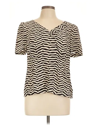 Pre-owned Marc By Marc Jacobs Short Sleeve Blouse In Ivory