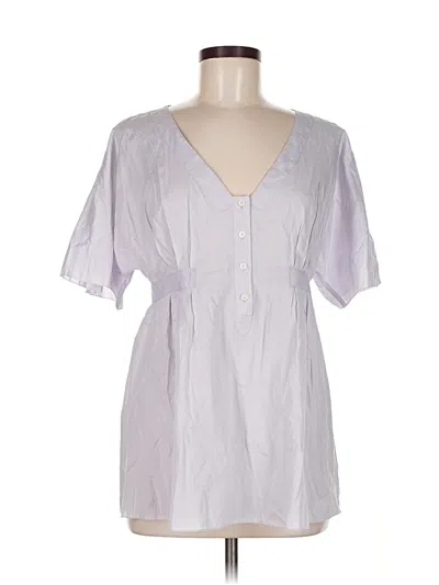 Pre-owned Marc By Marc Jacobs Short Sleeve Blouse In Purple