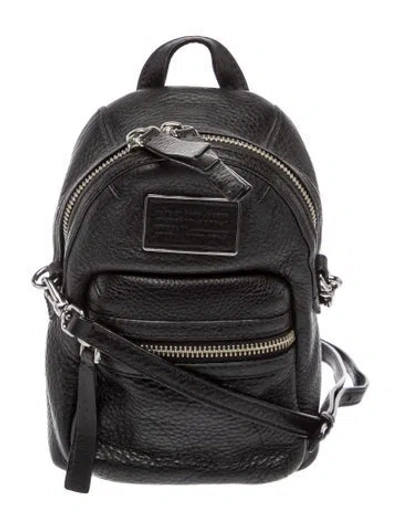 Pre-owned Marc By Marc Jacobs Signature Backpack In Black