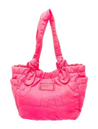 Pre-owned Marc By Marc Jacobs Signature Top Handle Bag In Pink