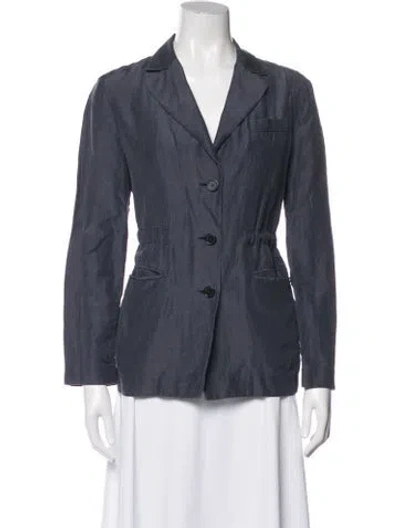 Pre-owned Marc By Marc Jacobs Silk Blazer In Blue