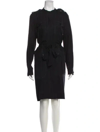 Pre-owned Marc By Marc Jacobs Silk Knee-length Dress In Blue