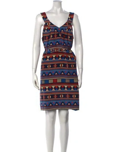 Pre-owned Marc By Marc Jacobs Silk Knee-length Dress In Blue