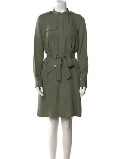 Pre-owned Marc By Marc Jacobs Silk Knee-length Dress In Green