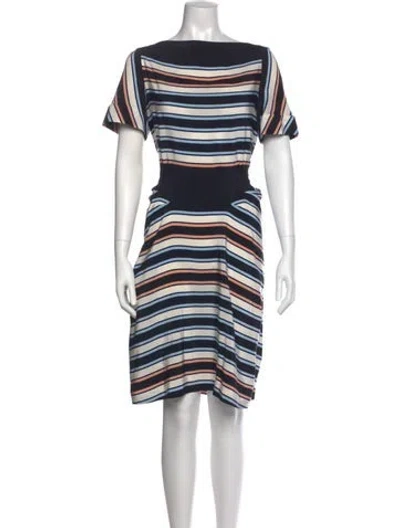 Pre-owned Marc By Marc Jacobs Silk Knee-length Dress In Multi