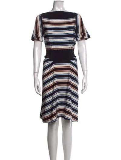 Pre-owned Marc By Marc Jacobs Silk Knee-length Dress In Neutrals
