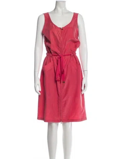 Pre-owned Marc By Marc Jacobs Silk Knee-length Dress In Pink