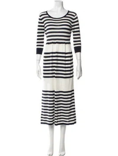 Pre-owned Marc By Marc Jacobs Silk Long Dress In White