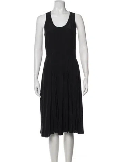 Pre-owned Marc By Marc Jacobs Silk Midi Length Dress In Blue