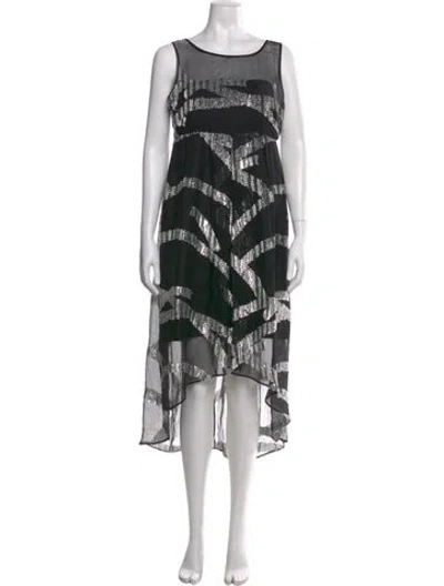 Pre-owned Marc By Marc Jacobs Silk Midi Length Dress In Multi