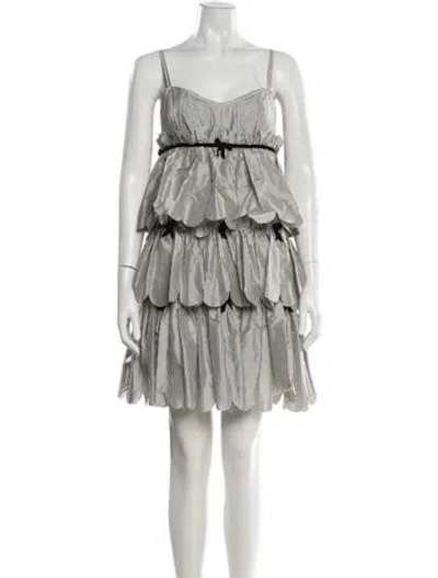 Pre-owned Marc By Marc Jacobs Silk Mini Dress