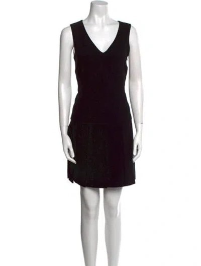 Pre-owned Marc By Marc Jacobs Silk Mini Dress In Black