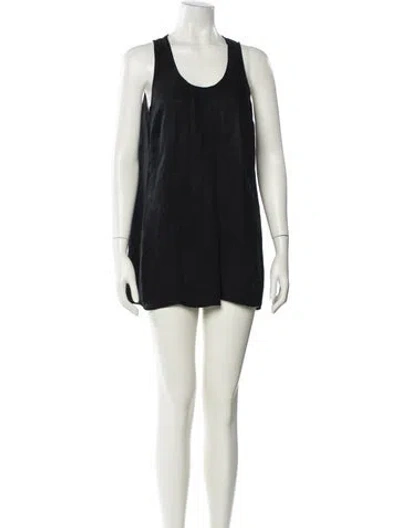 Pre-owned Marc By Marc Jacobs Silk Mini Dress In Black