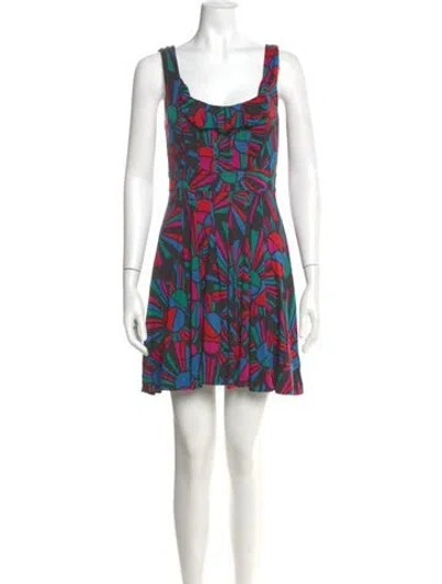 Pre-owned Marc By Marc Jacobs Silk Mini Dress In Black