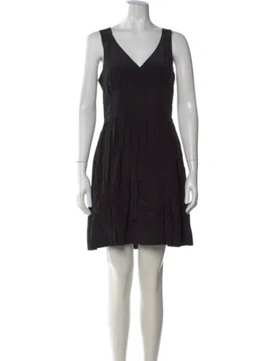 Pre-owned Marc By Marc Jacobs Silk Mini Dress In Black