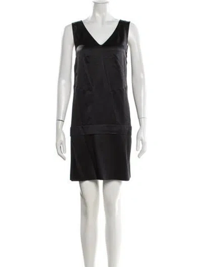 Pre-owned Marc By Marc Jacobs Silk Mini Dress In Black