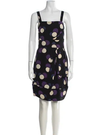 Pre-owned Marc By Marc Jacobs Silk Mini Dress In Black