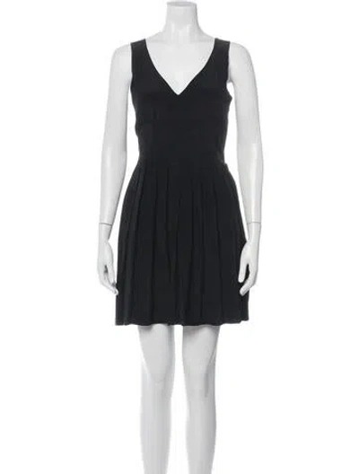 Pre-owned Marc By Marc Jacobs Silk Mini Dress In Black