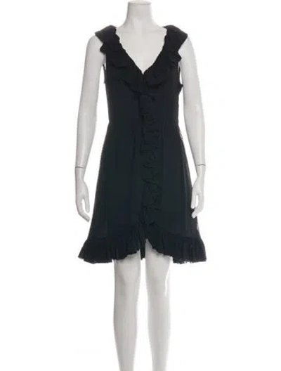 Pre-owned Marc By Marc Jacobs Silk Mini Dress In Black