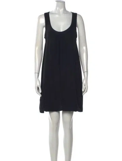 Pre-owned Marc By Marc Jacobs Silk Mini Dress In Black