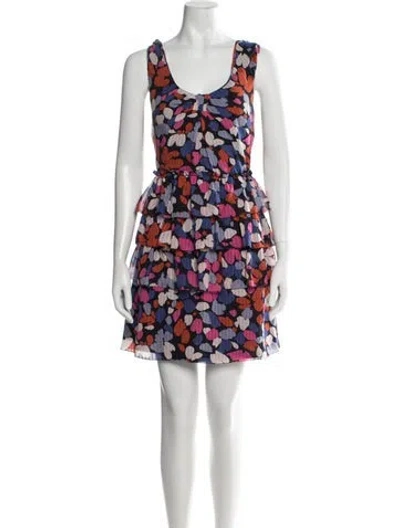 Pre-owned Marc By Marc Jacobs Silk Mini Dress In Black