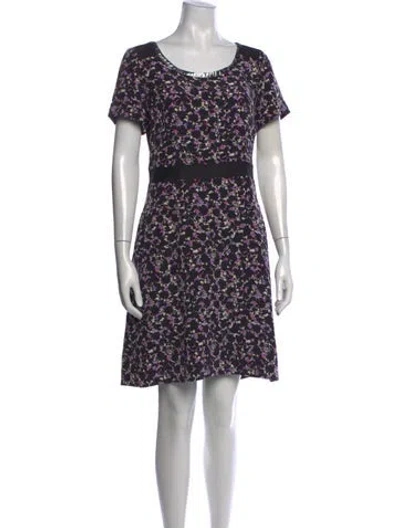 Pre-owned Marc By Marc Jacobs Silk Mini Dress In Black