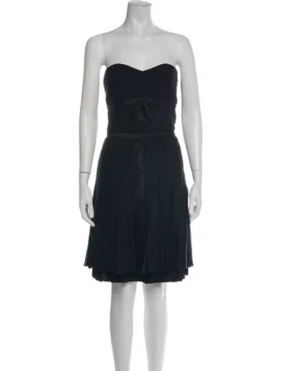 Pre-owned Marc By Marc Jacobs Silk Mini Dress In Black