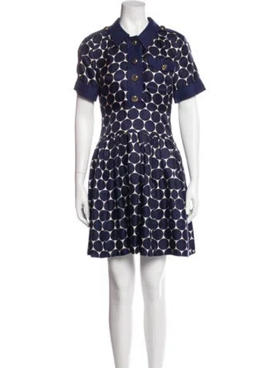 Pre-owned Marc By Marc Jacobs Silk Mini Dress In Blue
