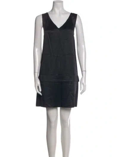Pre-owned Marc By Marc Jacobs Silk Mini Dress In Blue