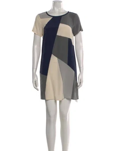 Pre-owned Marc By Marc Jacobs Silk Mini Dress In Blue