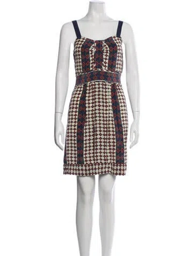 Pre-owned Marc By Marc Jacobs Silk Mini Dress In Blue