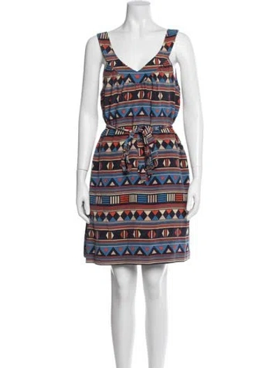 Pre-owned Marc By Marc Jacobs Silk Mini Dress In Blue