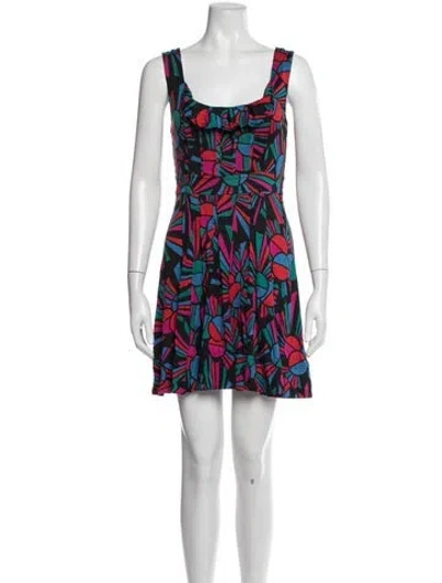 Pre-owned Marc By Marc Jacobs Silk Mini Dress In Blue