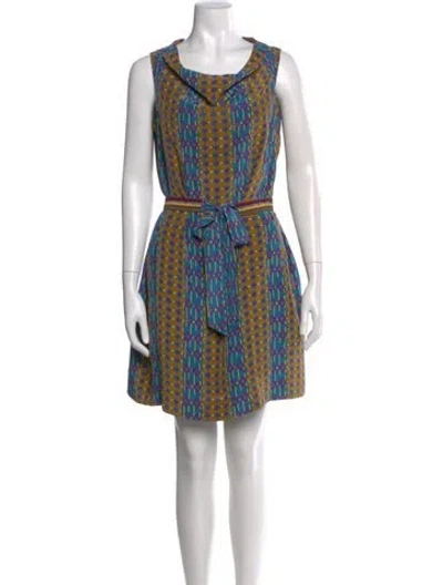 Pre-owned Marc By Marc Jacobs Silk Mini Dress In Multi