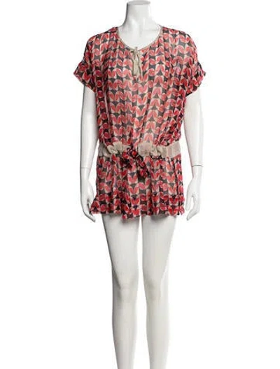 Pre-owned Marc By Marc Jacobs Silk Mini Dress In Multi