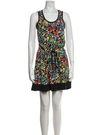 Pre-owned Marc By Marc Jacobs Silk Mini Dress In Multi