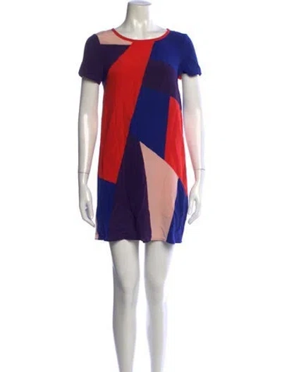Pre-owned Marc By Marc Jacobs Silk Mini Dress In Multicolor