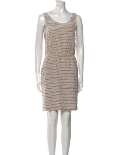 Pre-owned Marc By Marc Jacobs Silk Mini Dress In Neutral