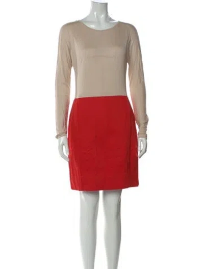 Pre-owned Marc By Marc Jacobs Silk Mini Dress In Neutral