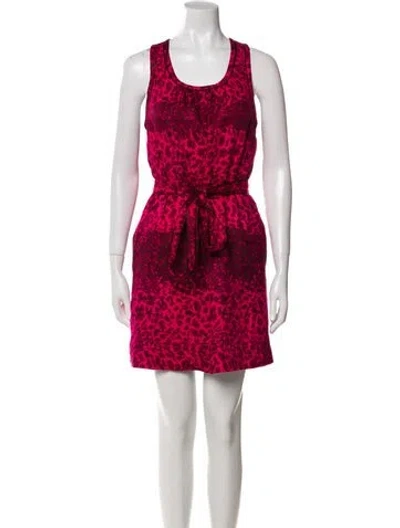 Pre-owned Marc By Marc Jacobs Silk Mini Dress In Pink
