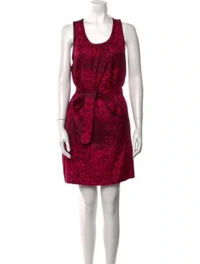 Pre-owned Marc By Marc Jacobs Silk Mini Dress In Pink