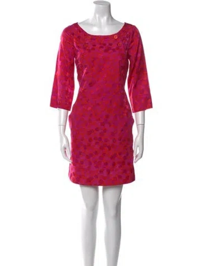 Pre-owned Marc By Marc Jacobs Silk Mini Dress In Pink