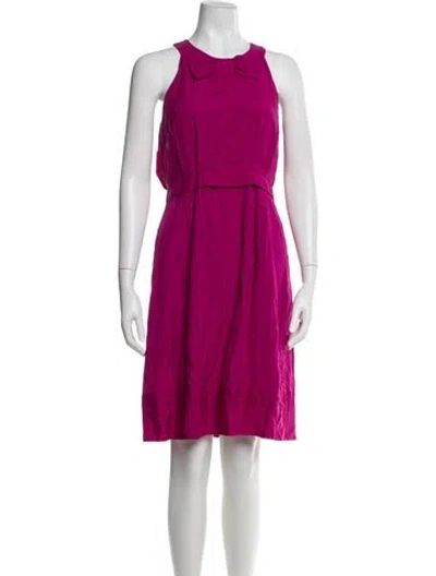 Pre-owned Marc By Marc Jacobs Silk Mini Dress In Pink