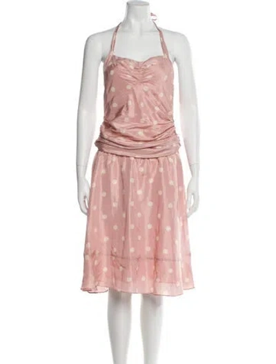 Pre-owned Marc By Marc Jacobs Silk Mini Dress In Pink