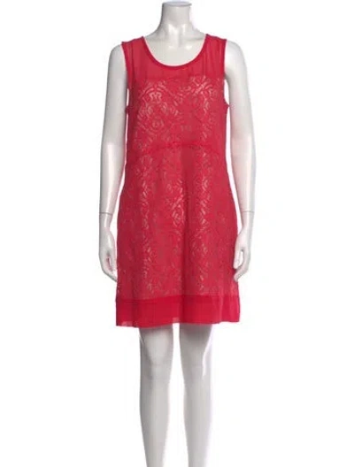 Pre-owned Marc By Marc Jacobs Silk Mini Dress In Pink