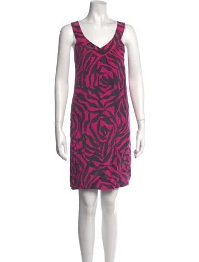 Pre-owned Marc By Marc Jacobs Silk Mini Dress In Pink